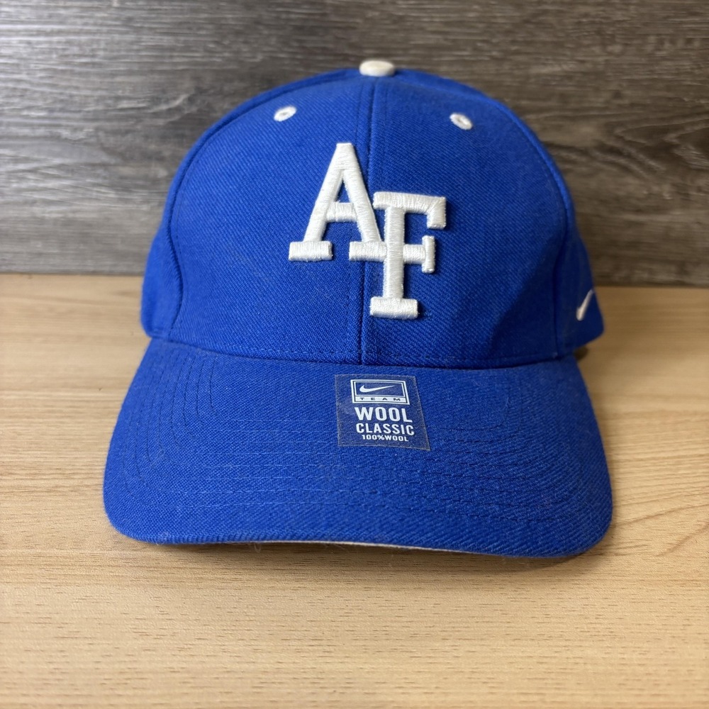 Air Force Falcons Hat Cap Strap Back Mens Blue NCAA College Wool Classic Nike